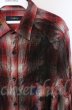 画像2: CIVARIZE / Gravitate ペンキ散らし加工チェックワッシャーロングシャツ 46 レッド O-25-11-23-004-CI-sh-YM-OS (2)