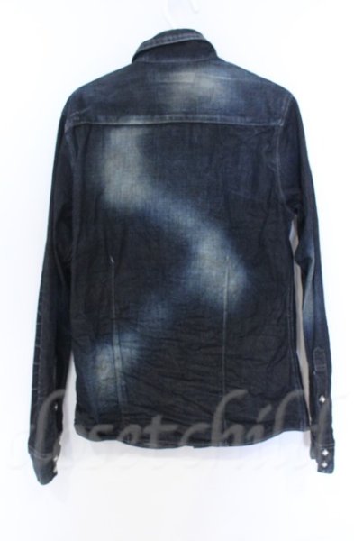 画像3: FUGA / ヴィンテージウォッシュドデニムシャツ 46 インディゴ O-25-11-23-005-FU-sh-YM-OS (3)