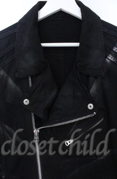 画像2: CIVARIZE / Transcend 加工デニムライダースジャケット 46 ブラック O-25-11-23-006-CI-ja-YM-OS (2)