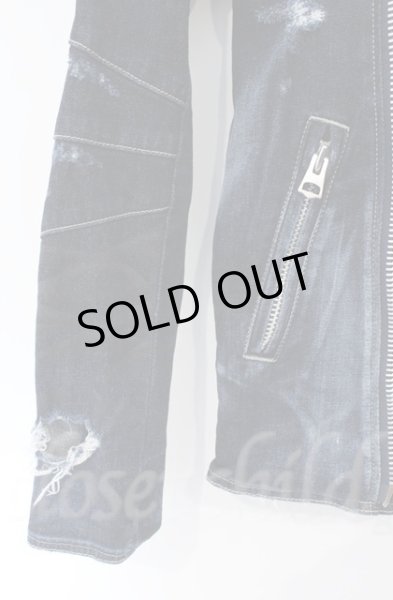 画像2: FUGA / デニムライダースジャケット 44 インディゴ O-25-11-23-007-FU-ja-YM-OS (2)