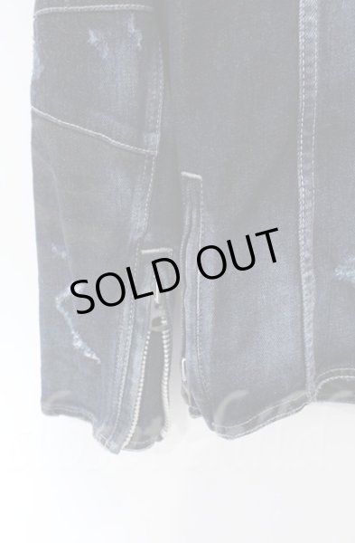 画像4: FUGA / デニムライダースジャケット 44 インディゴ O-25-11-23-007-FU-ja-YM-OS (4)