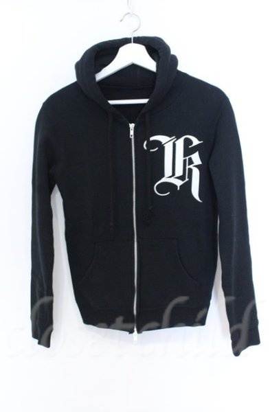 画像1: 黒夢 / Kur ジップアップパーカー  ブラック O-25-11-23-009-KU-to-YM-OS (1)