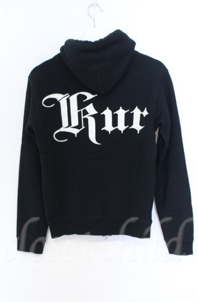 画像2: 黒夢 / Kur ジップアップパーカー  ブラック O-25-11-23-009-KU-to-YM-OS (2)