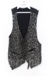 画像1: IFSIXWASNINE / SLIP VEST/M ウールレオパードベスト【メンズ1】 1 ブラックｘグレー O-25-11-23-010-IF-to-YM-OS (1)