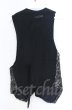 画像3: IFSIXWASNINE / SLIP VEST/M ウールレオパードベスト【メンズ1】 1 ブラックｘグレー O-25-11-23-010-IF-to-YM-OS (3)