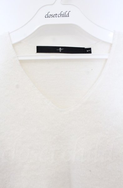 画像2: NO ID. / ビキューレパイルV/Nプルオーバー 1 ホワイト O-25-11-23-012-NO-to-YM-OS (2)