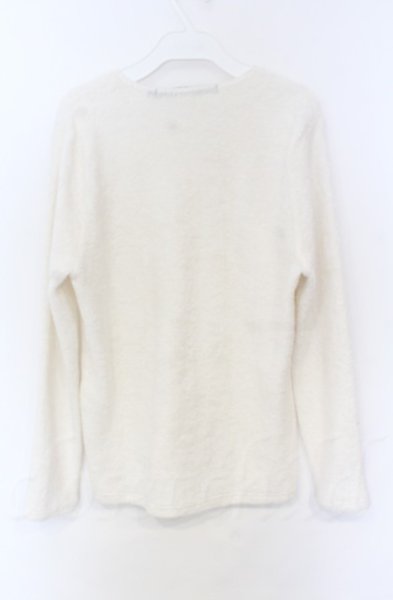 画像3: NO ID. / ビキューレパイルV/Nプルオーバー 1 ホワイト O-25-11-23-012-NO-to-YM-OS (3)