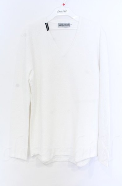 画像1: BUFFALO BOBS / ペイズリーブリスターカットソー 3 ホワイト O-25-11-23-013-BU-to-YM-OS (1)