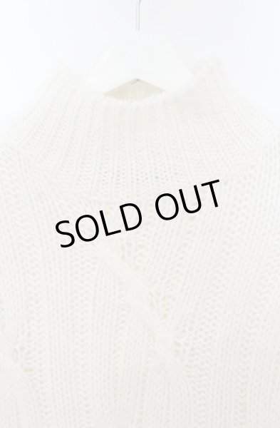 画像2: GOSTAR DE FUGA / ニット.RABONA スタンドネック 44 ホワイト O-25-11-23-014-GO-to-YM-OS (2)