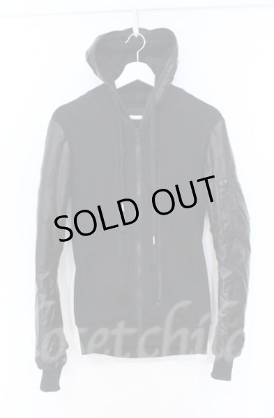 画像7: s'exprimer / コーティングナイロン中綿レイヤードジャケット 44 ブラック O-25-11-23-001-s'-ja-YM-OS (7)