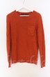 画像1: NO ID. / クルーネックモヘアニット 1 レンガ O-25-11-23-016-NO-to-YM-OS (1)
