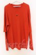画像1: A.F ARTEFACT / LAYERED LONG SLEEVE（レイヤードロングスリーブカットソー  オレンジ O-25-11-23-017-A.-to-YM-OS (1)