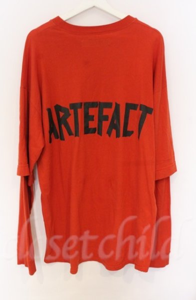 画像2: A.F ARTEFACT / LAYERED LONG SLEEVE（レイヤードロングスリーブカットソー  オレンジ O-25-11-23-017-A.-to-YM-OS (2)