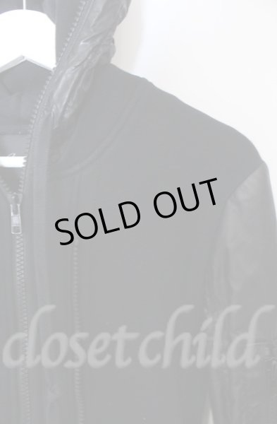 画像8: s'exprimer / コーティングナイロン中綿レイヤードジャケット 44 ブラック O-25-11-23-001-s'-ja-YM-OS (8)