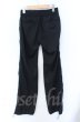 画像2: 5351pour les Hommes / サイドライン裾シャーリングパンツ 1 ブラック O-25-11-23-021-53-pa-YM-OS (2)