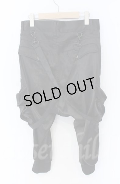 画像4: CIVARIZE / Beamサスペンダー付きサテンサルエルカーゴパンツ 44 ブラック O-25-11-23-022-CI-pa-YM-OS (4)