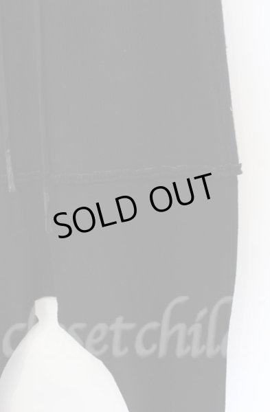 画像2: A.F ARTEFACT / WOOL RIB BLOCKING SARROUEL（ウールリブブロッキングサルエルパンツ）  ブラック O-25-11-23-023-A.-pa-YM-OS (2)