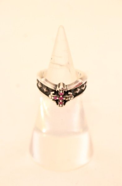 画像1: DEAL DESIGN / クロススタッズティアラリング 9号 シルバー O-25-12-20-033-DE-ac-YM-OS (1)