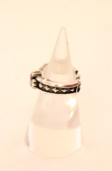 画像2: DEAL DESIGN / クロススタッズティアラリング 9号 シルバー O-25-12-20-033-DE-ac-YM-OS (2)