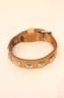 画像1: Moonage Devilment / カウレザースタッズブレスレット  ベージュ O-25-12-20-036-Mo-ac-YM-OS (1)