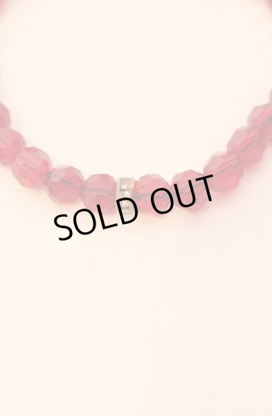 画像2: Moonage Devilment / グラスビーズブレスレット  レッド O-25-12-20-037-Mo-ac-YM-OS (2)