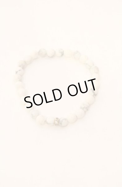 画像1: Moonage Devilment / ハウライトブレスレット  ホワイト O-25-12-20-038-Mo-ac-YM-OS (1)