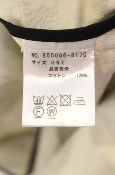 画像4: NO ID. / コットンツイルフーデッドポンチョコート ONE アイボリー チェック O-25-12-20-005-NO-ou-YM-ZTM109 (4)