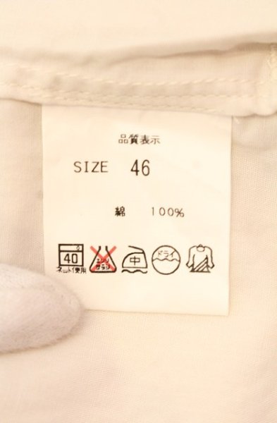 画像3: Moonage Devilment / コットンロングヒヨクシャツ 46 ホワイト O-25-12-20-016-Mo-sh-YM-ZT199 (3)