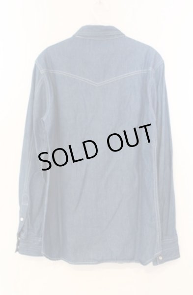 画像3: Moonage Devilment / ライトオンスデニムシャツ 48 ライトインディゴ O-25-12-20-017-Mo-sh-YM-ZT1225L (3)