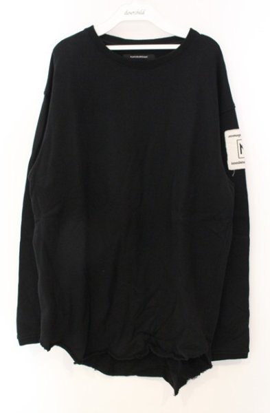 画像1: Moonage Devilment / ルーズ裏毛ラウンドカットソー 46 ブラック O-25-12-20-018-Mo-to-YM-OS (1)