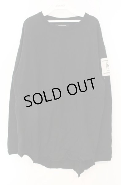 画像1: Moonage Devilment / ルーズ裏毛ラウンドカットソー 46 ブラック O-25-12-20-018-Mo-to-YM-ZT1225L (1)