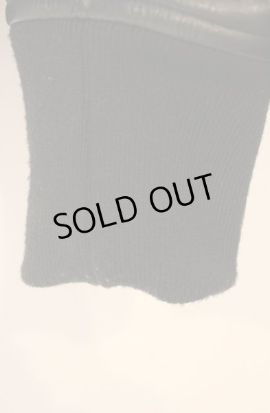 画像3: Moonage Devilment / カウレザー切替メルトンスタジャン 46 ワインＸブラック O-25-12-20-019-Mo-ja-YM-OS (3)