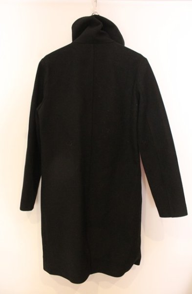 画像3: CIVARIZE / Usherメルトンハイカラーコート 46 ブラック O-25-12-20-024-CI-ou-YM-OS (3)
