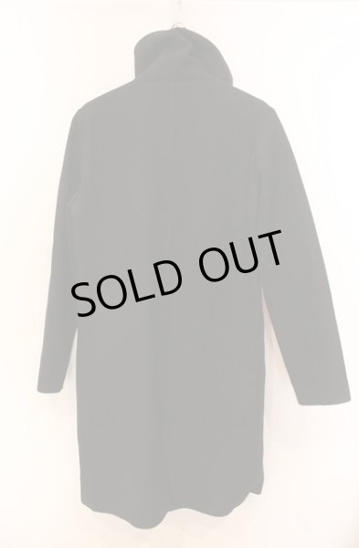 画像3: CIVARIZE / Usherメルトンハイカラーコート 46 ブラック O-25-12-20-024-CI-ou-YM-OS (3)