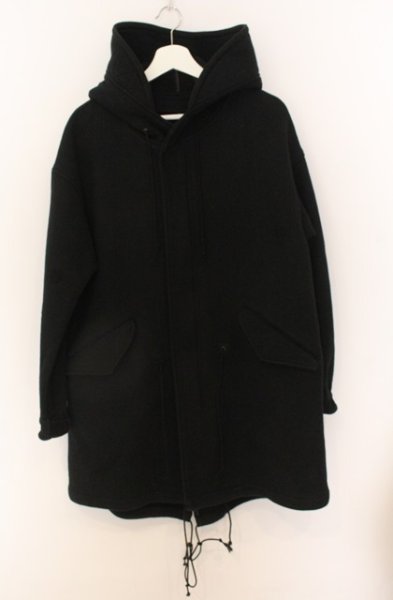 画像1: Moonage Devilment / ストレッチヘヴィコットンモッズコート 44 ブラック O-25-12-26-001-Mo-ou-YM-OS (1)