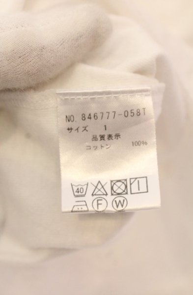 画像4: NO ID. / コットンポケットBIG Tシャツ 1 ホワイト O-25-12-26-025-NO-ts-YM-OS (4)