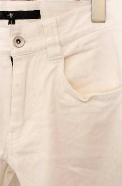 画像2: NO ID. / コットンストレッチデニムスキニーパンツ 1 ホワイト O-25-12-26-026-NO-pa-YM-OS (2)