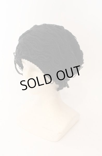 画像1: CIVARIZE / Lid ブロークンニットビーニーキャップ  ブラック O-25-12-26-034-CI-za-YM-OS (1)