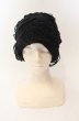 画像2: CIVARIZE / Lid ブロークンニットビーニーキャップ  ブラック O-25-12-26-034-CI-za-YM-OS (2)