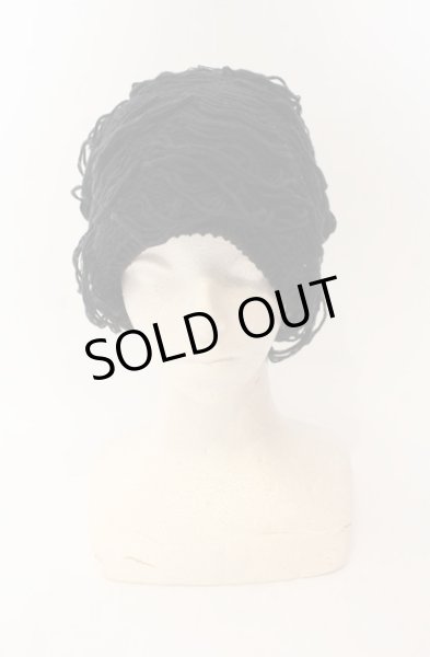 画像2: CIVARIZE / Lid ブロークンニットビーニーキャップ  ブラック O-25-12-26-034-CI-za-YM-OS (2)