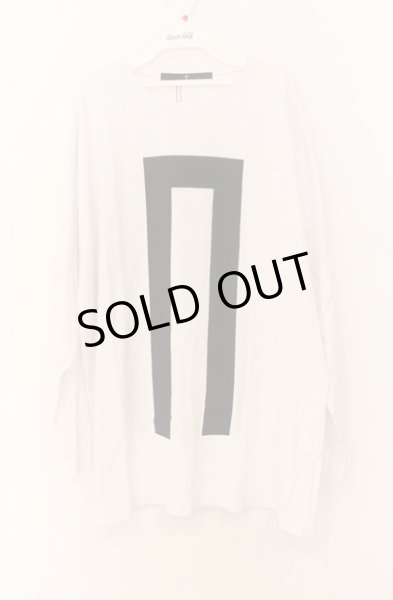 画像1: NO ID. / NOプリントカットソー ONE ホワイト O-25-12-26-004-NO-to-YM-ZT1230N (1)