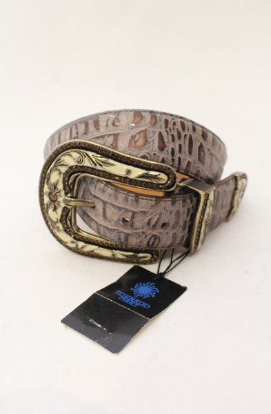 画像1: TORNADO MART / カウレザーエンボスベルト M ピンクベージュ O-25-12-26-037-TO-0-YM-OS (1)