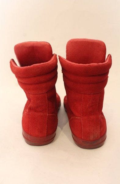 画像3: Moonage Devilment / スウェードレザーハイカットスニーカー アウトソール全長29cm レッド O-25-12-26-038-Mo-sho-YM-OS (3)