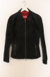 画像1: NO ID. / レザースタンドカラーブルゾン 3 ブラック O-25-12-26-009-NO-ou-YM-OS (1)