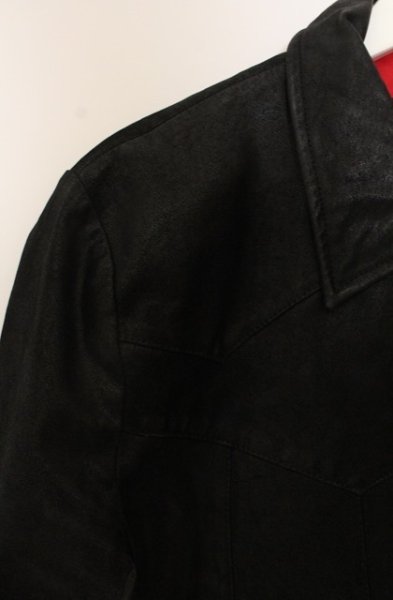 画像2: NO ID. / レザースタンドカラーブルゾン 3 ブラック O-25-12-26-009-NO-ou-YM-OS (2)