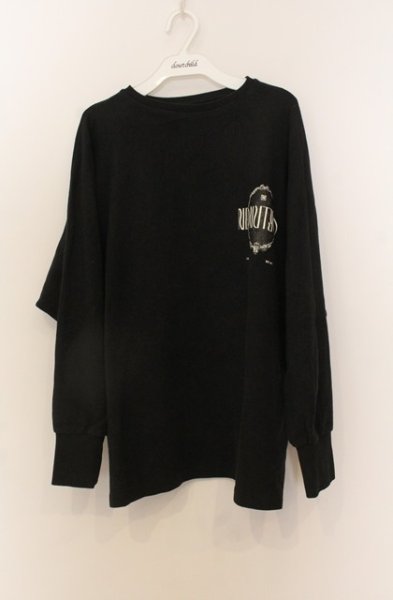 画像2: NIL DUE / NIL UN TOKYO / ACT9 ロングスリーブカットソー F ブラック O-25-12-26-012-NI-to-YM-OS (2)