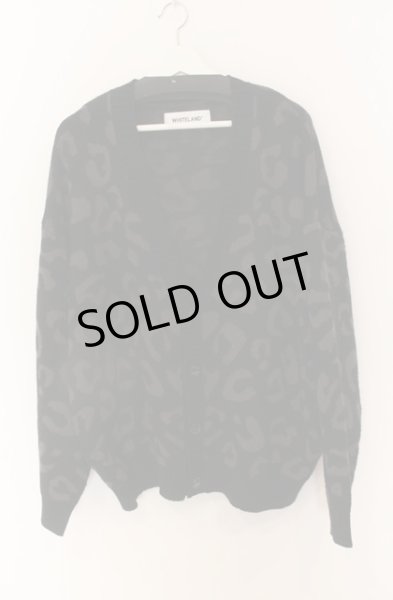 画像1: WHITELAND / レオパードワイドカーディガン F ブラック O-25-12-26-013-WH-to-YM-ZT046 (1)