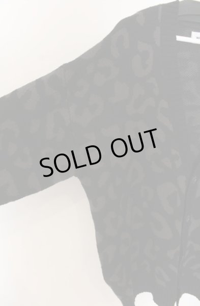 画像2: WHITELAND / レオパードワイドカーディガン F ブラック O-25-12-26-013-WH-to-YM-ZT046 (2)