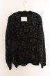 画像3: WHITELAND / レオパードワイドカーディガン F ブラック O-25-12-26-013-WH-to-YM-OS (3)