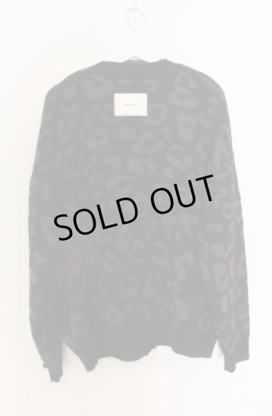 画像3: WHITELAND / レオパードワイドカーディガン F ブラック O-25-12-26-013-WH-to-YM-ZT046 (3)